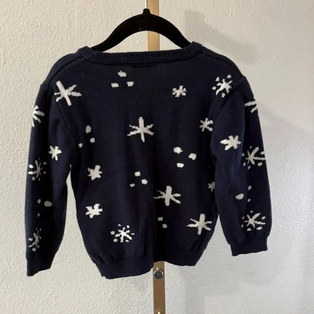 Disney- Mickey and Friends Navy Holiday Sweater - Size 18-24m